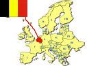 Map of Europe highlighting 
Belgium