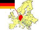 Map of Europe highlighting 
Germany