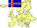 Map of Europe highlighting 
Iceland