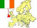 Map of Europe highlighting 
Ireland