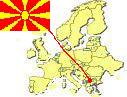 Map of Europe highlighting 
Macedonia