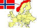 Map of Europe highlighting 
Norway