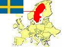 Map of Europe highlighting 
Sweden