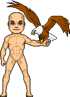 Male Spread Eagle with Eagle
