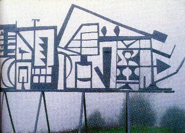 Aviary, steel sculpture by Robert Kuhn
