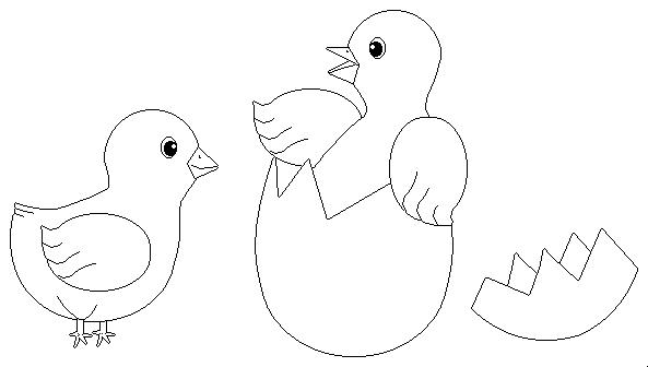 baby chick hatching coloring pages - photo #5