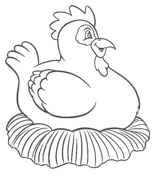 Chicken Nest Coloring Page | chicken nest colouring pages sketch coloring page Chicken Nest Coloring Page | chicken nest colouring pages sketch coloring page