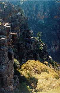 Cliffs on eastern side of Rawnsley's Bluff, S. Australia