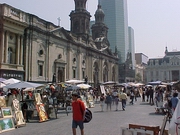 The main square in Santiago.