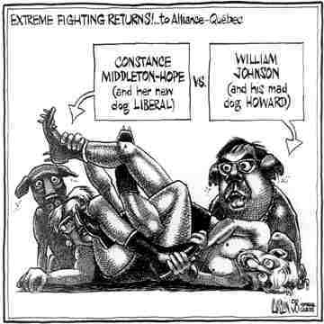 Aislin dog fight Constance a Hope vs William Johnson a WAR