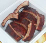 St. Louis Style Smoked Baby Back Pork Ribs in an Amateur Turn In Box