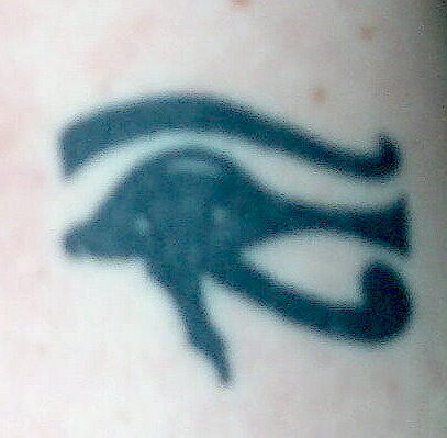  of the dragon in front of her him Right Shoulder Tattoo Eye of Horus