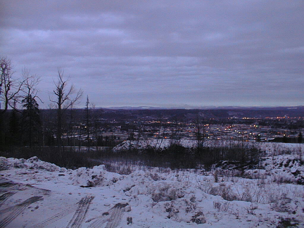 A picture of Prince George as seen from the University