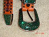 Kippy Small Cowboy/girl RPB - green on copper buckle