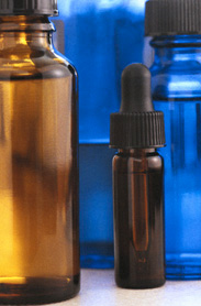 Close-up of Aromatherapy Bottles