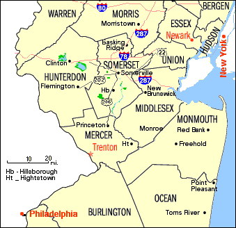 Central Nj Map