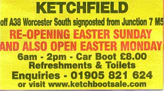Ketchfield, Worcester car boot sale and market 2008