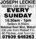 leckie walsall car boot