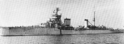 Italian light cruiser Barolomeo Corleoni in China, 1937-1939