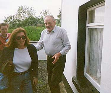 Fran and Michael Outside His House