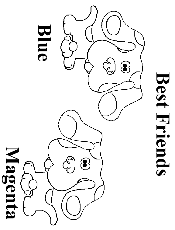magenta blues clues coloring pages - photo #3