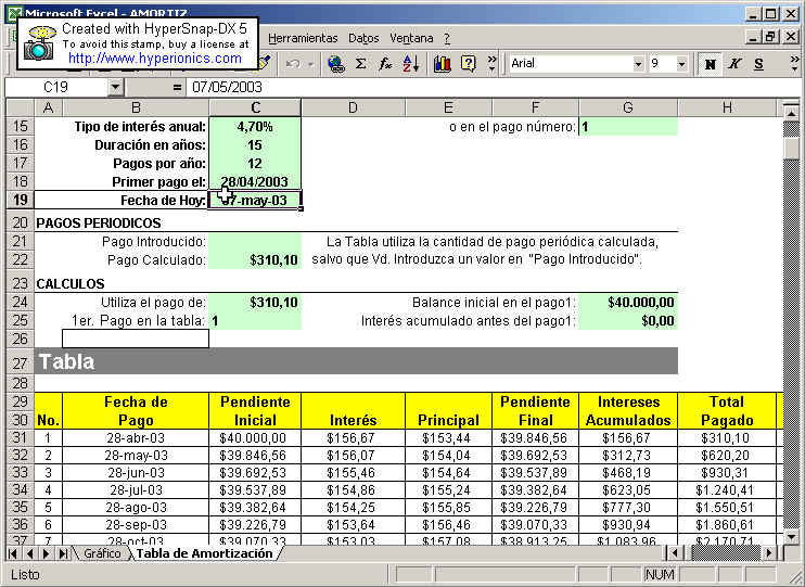 Tablas De Amortizacion En Excel Dinero Plazo Fijo Bbva