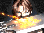 [Squall Leonhart and his Gunblade]