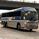 Despues de comprar Trailways, Greyhound se hizo propietario de una gran flota de buses "Eagle". En la foto un "Modelo 15" tomado en Atlanta 1994.