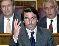 Jos Mara Aznar en el Congreso de los Diputados. (EFE)
