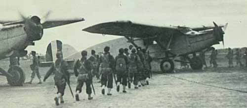 Tropas aerotransportadas se embarcan en los PANCHO (1941)
