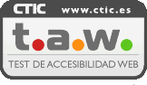 Icono de conformidad con el Nivel A, del Test de Accesibilidad Web, T.A.W.
