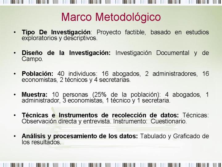Marco Metodologico Ejemplo De Metodologia De Un Proyecto De
