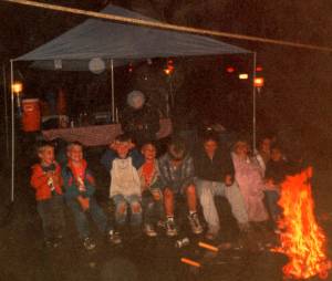 roasting marshmellows
