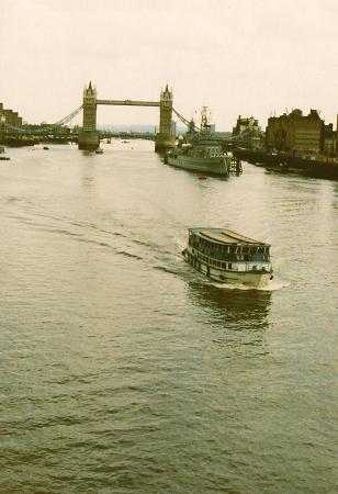 Ferries on the Thames River in London
