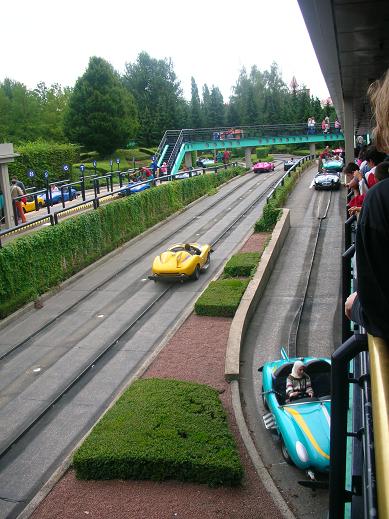 Race cars in Disneyland, Paris
