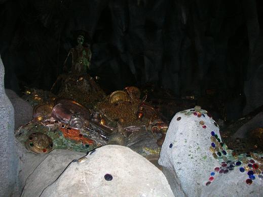 Treasure in the ride of Pirates of the Caribean