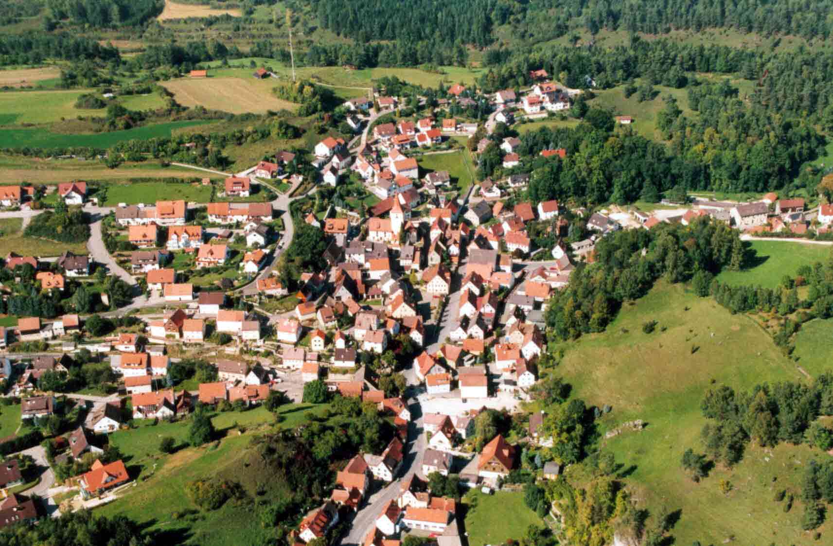 Town of Alfeld in Bavaria, Germany