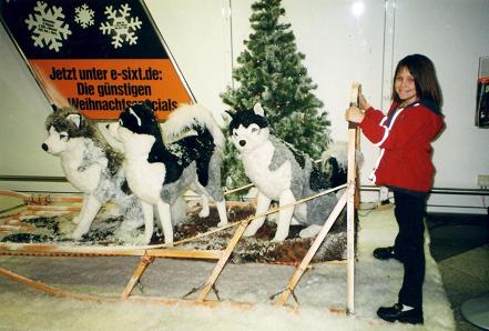 Canadian dogsled at the Munich Airport