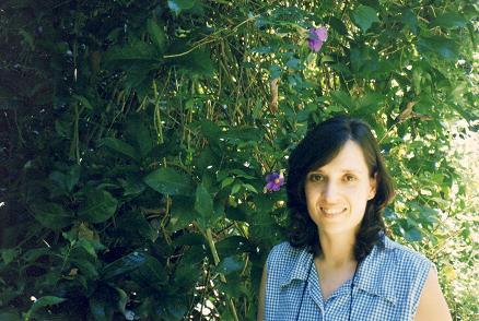  Tara by some tropical flowers, Barbados
