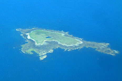 Beagle Island from the air