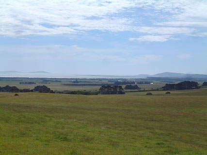 View over Whitemark from Lady Barron Rd