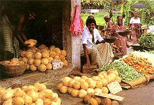 A village market