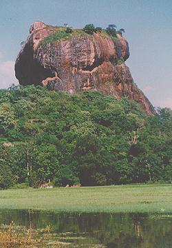 Sigirya, a big rock which can be climbed. 