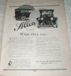 1919 Allen Motor Car ad