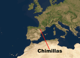 Ubicación de Chimillas en el mundo