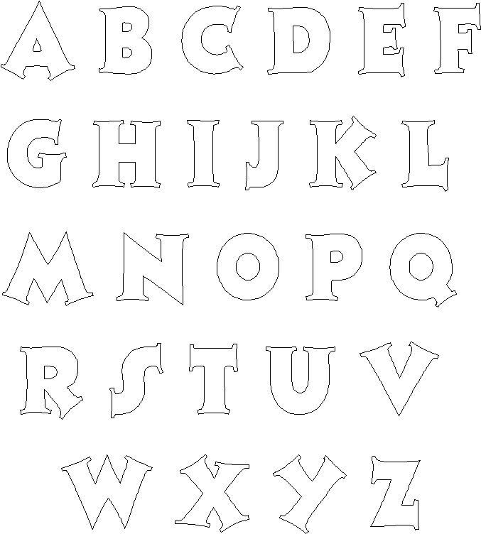free alphabet templates