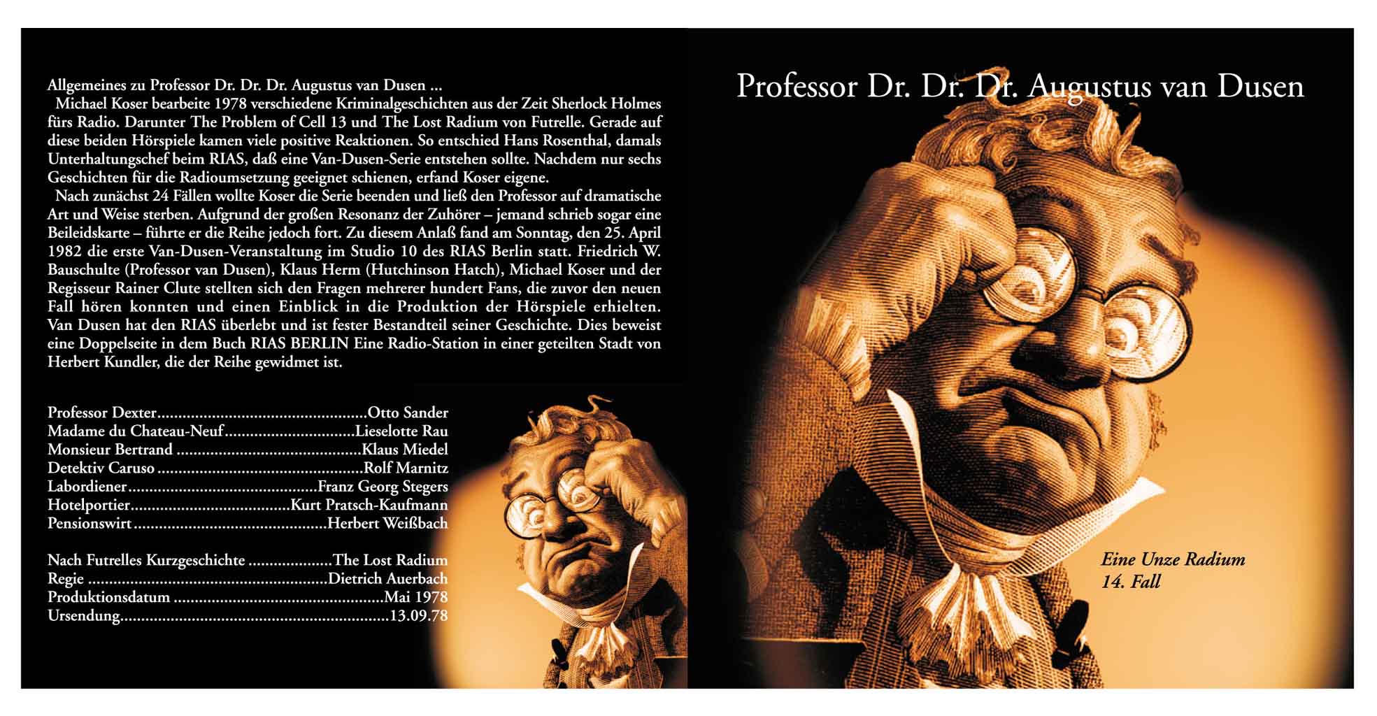 Professor Dr. Dr. Dr. Van Dusen CDCover