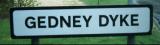 Gedney Dyke sign