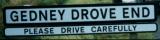 Gedney Drove End sign