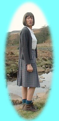 Me in a skirt and hiking boots!